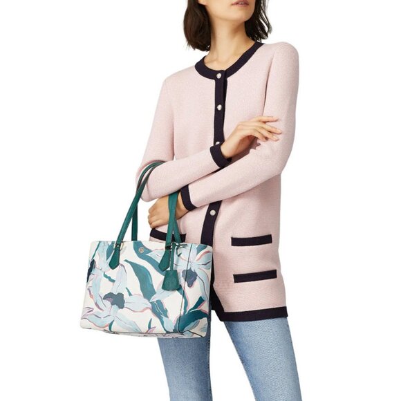 TORY BURCH Desert Bloom Robinson Tote - Picture 2 of 14